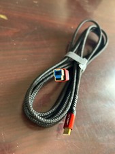 USB 3.0 Cable B Male to USB-C, JSAUX 10ft 3 Type B Cord Nylon 10ft, Red