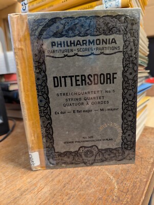 Dittersdorf: Streichquartett Nr. 5 Streichquartett Es-Dur: Miniaturpartitur