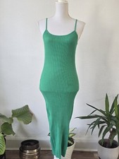 H&M green Rib-knit bodycon dress  Size S