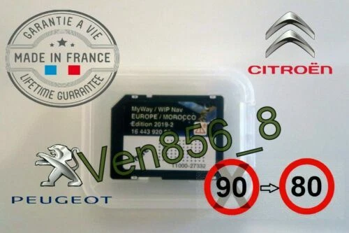 Cartes SD de GPS pour véhicule Peugeot