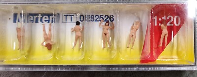 1/120 TT scale Merten FIGURES 0282526 - 6 Nude Female Sunbathers II