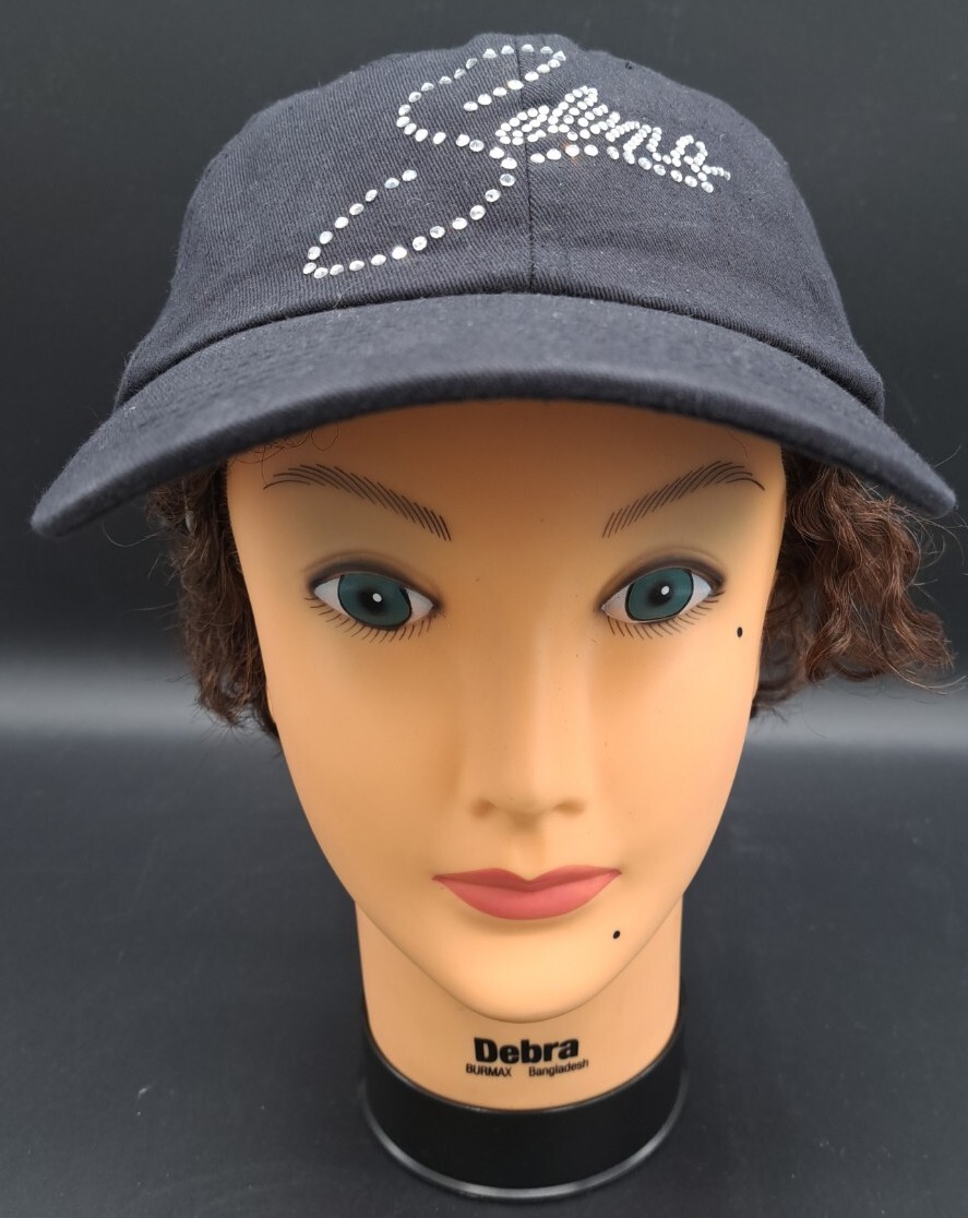 Selena Quintanilla Bling Lettering Logo Black Strapback  display picture 3