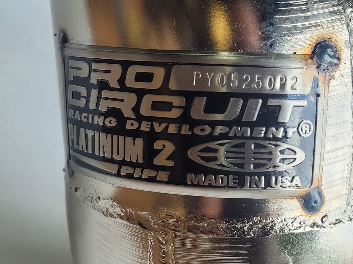 Pro Circuit Platinum 2 Exhaust Pipe for Yamaha YZ250 YZ250X 2002