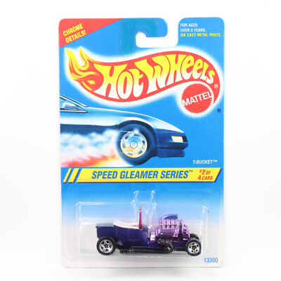 Hot Wheels 1995 - COLLECTOR BLUE CARD - T-BUCKET - SPEED GLEAMER