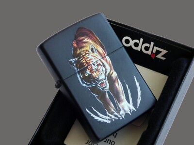 Zippo Lighter   Midnight Terror   Tiger   1290109   Neu New   A4