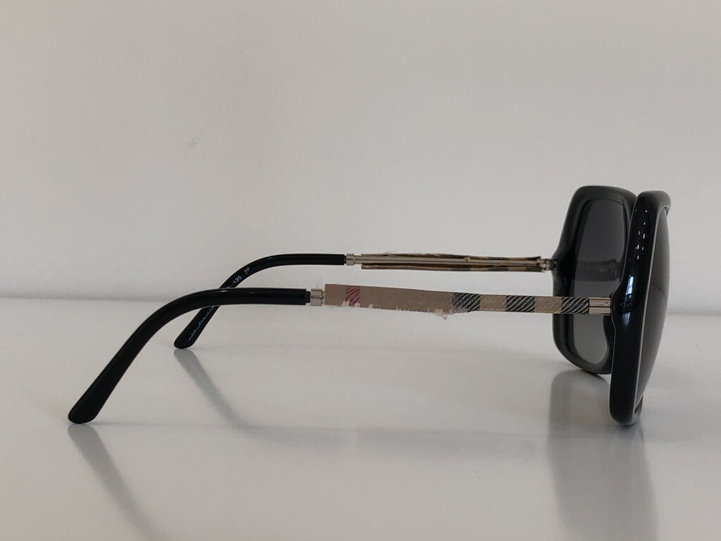 Burberry Sunglasses B4122 3001/T3 60-16-135 Burberry B 4122 3001/T3 Square Black Gray Sunglasses 60-16  main image 2