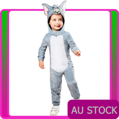 Toddler Tom Costume Tom & Jerry Cat Book Week Boys Child And Kids Jumpsuit