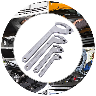 #ad 4pcs Adjustable Hook amp; C Pin Spanner Wrench Set Tighten Removing Nut Wrench $42.97