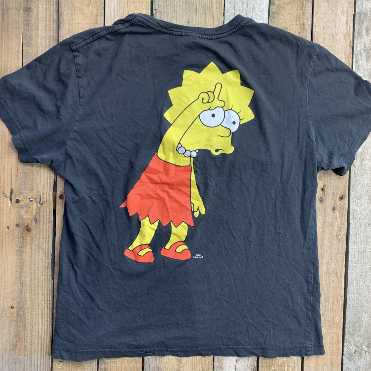 Lisa Simpson Not Interested Loser Divided Womens T-Shirt Size L
