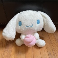 official sanrio large 12  Cinnamoroll holding cinnamon roll plush kawaii toy