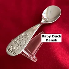 Dansk BABY DUCK  Baby Spoon 4 5/8” Stainless Steel Flatware