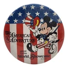 Mickey Mouse '80s Disney World Button/Pinback Badge American Adventure Epcot 2.5