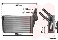 WäRmetauscher Innenraumheizung VAN Wezel 43006228 FüR Renault Clio Thalia 2 1