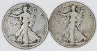 1920-D/S Walking Liberty Half Dollar VG Silver WLH Fifty Cent Piece 50c x2