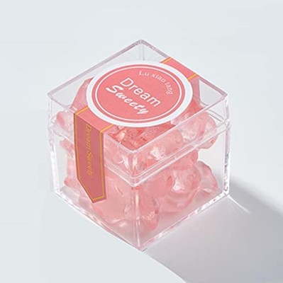 Acrylic Clear Dispaly with Lid Wedding Decorative Jewelry Storage Container T...