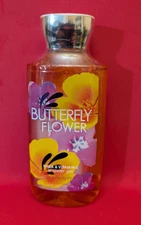 bath and body works retired butterfly flower shea & vitamin E shower gel