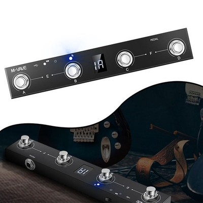 USB Wiederaufladbar f��r Midi Fu?schalter 4 Tasten Tragbares Pedal f��r CubeSui