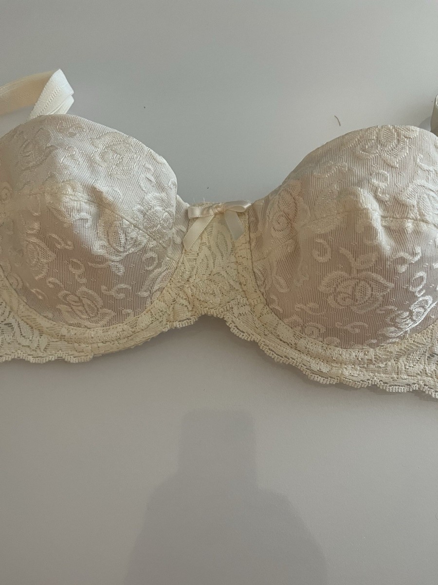 Vogue Dessous Lace Vintage Bra IVORY 34A Y2K Underwire 40065 Style