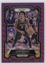 2024-25 Panini Prizm Draft Picks Purple Wave Prizm Jalen Bridges #56 1oa8
