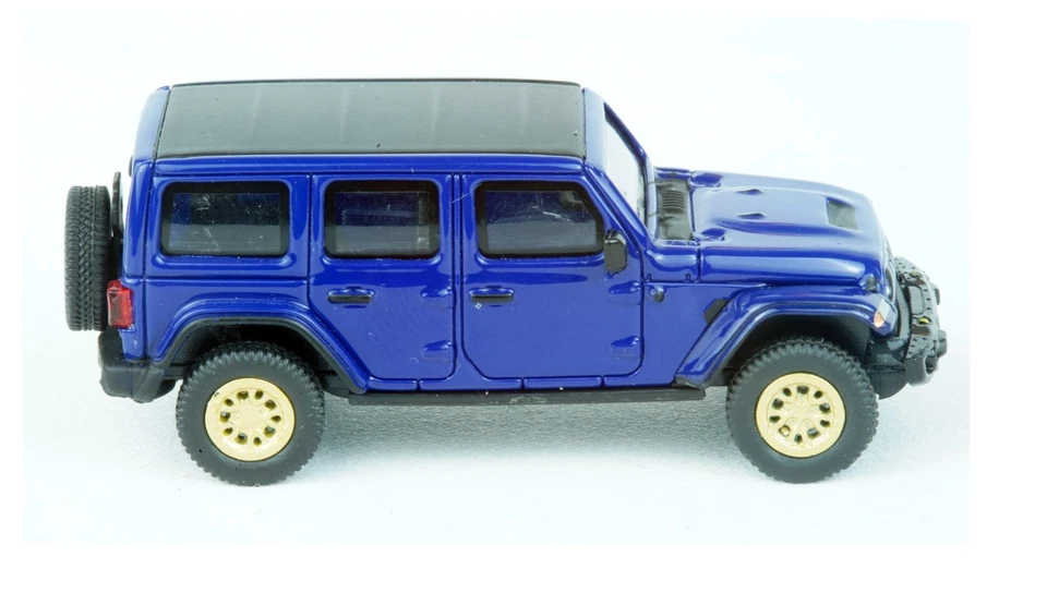 MicroCity87 Jeep Wrangler - Blue #MC-870015 HO 1/87 Scale - Image 3 of 4