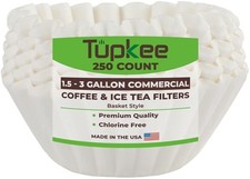 Extra Large Coffee Filters 1.5 to 3 Gallon 13.75" x 5.25" Commercial, 250 pcs