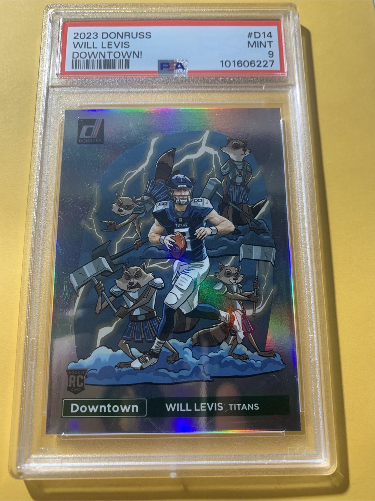 2023 Panini Donruss - Downtown! #D-14 Will Levis (RC) PSA Mint 9