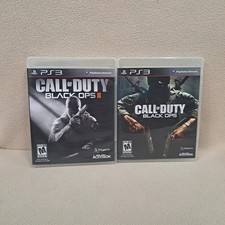 Call of Duty Black Ops 1 & 2 PlayStation 3 PS3 Bundle Lot CIB Cleaned Tested