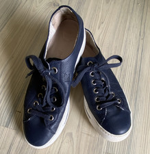 Paul Green Sneaker Low Top Leder Blau/Weiß S...