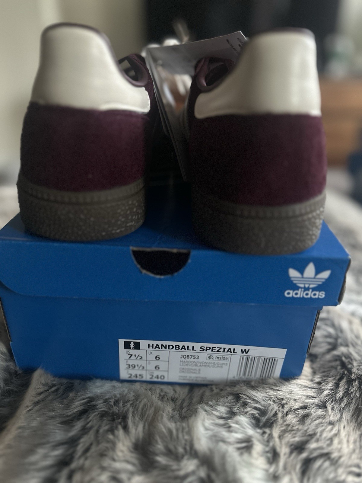 Adidas Handball Spezial Maroon Wonder White UK 6 JD Sports sold out JQ8753 BNWT image 10