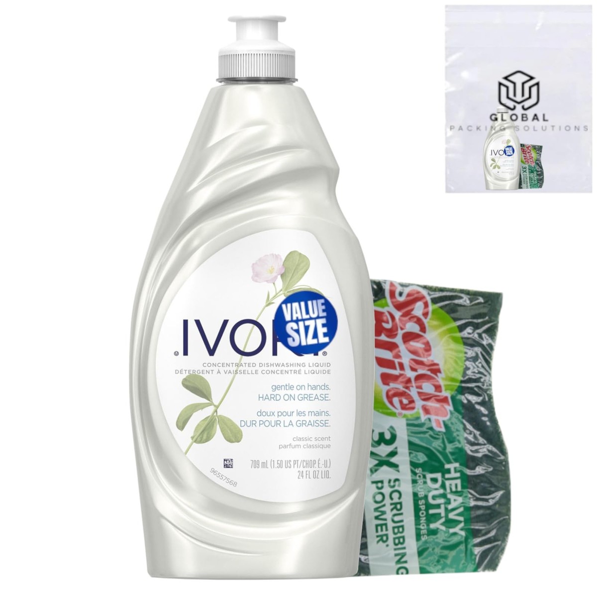 Ivory Grease Cutting Dish Soap, Classic Scent, 24 Fl Oz bundled with Heavy Du... | eBay Ivory Grease Cutting Dish Soap, Classic Scent, 24 Fl Oz bundled with Heavy Du... | eBay