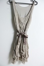 Made in Italy Womens Boho Dress with Satin Belt - (k75)