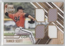 2017 Panini Elite Extra Edition Quad Materials Holo Gold 41/99 Tanner Scott b4a
