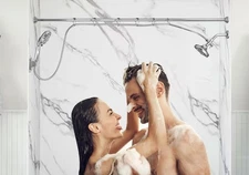 Double Shower Head for Couple, High Pressure High Pressure Dual Showerhead Co