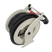 Fuel Hose Reel With Red Fueling Nozzle Retractable Diesel Hose Reel 1" x 50Ft