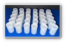35mm Clear Plastic Film Canisters with Tops Geocaching Lot of 30