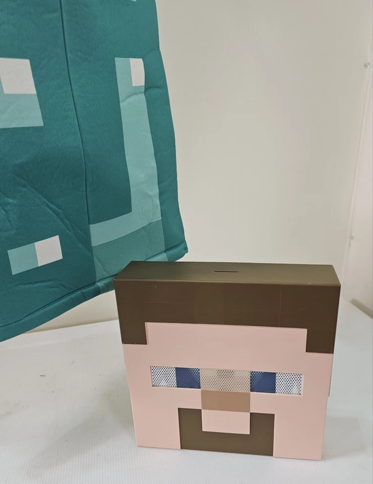 UNISEX MINECRAFT ARMADURA PRESTIGIO NIÑO DISFRAZ STEVE DE LUJO (TALLA: M-7/8) 3 piezas Foto 3 de 4