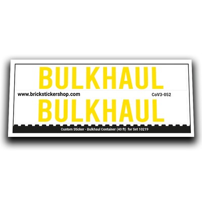Custom Sticker - Container Bulkhaul 40ft