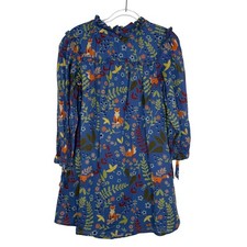 Olivia James the Label Emma Dress in True Blue Foxes Size X-Small