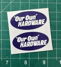 Tonka Our Own Hardware Decal Stickers