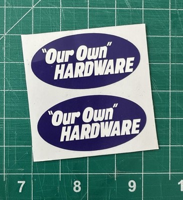 Tonka Our Own Hardware Decal Stickers
