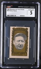 1963 Bazooka All-Time Greats #28 Dazzy Vance Brooklyn Dodgers - CGC 5 Ex 