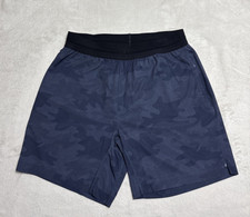Rhone Athletic Training Shorts Mens Medium Gray Camo Performance Gym Stretch