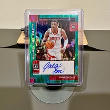 2022-23 Optic Jabari Smith Jr Signature Series Green Shock Prizm Rookie Auto SSP