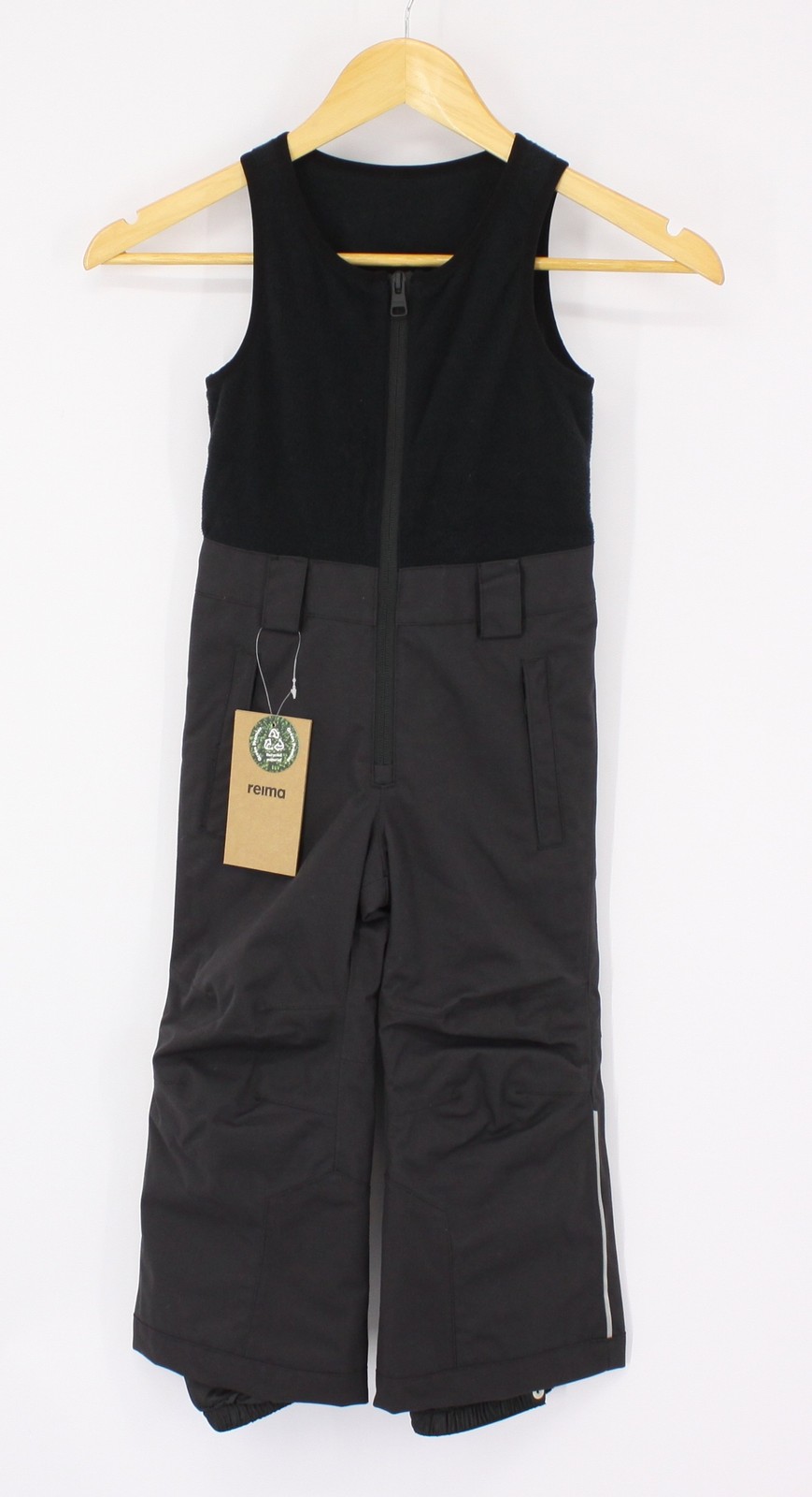 REIMA PANTALONI DA SCI UNISEX BAMBINI ORYON BAVAGLINO IMPERMEABILI NERI 3 ANNI / 98 CM PREZZO AL PUBBLICO £ 85 IB