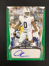 2023 Leaf Draft #BA-OP1 Owen Pappoe Auburn Tigers Rookie Auto Green