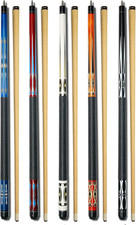 Set of 5 Pool Cues Billiard House Bar Pool Cue Sticks