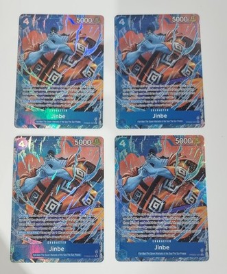 4x Jinbe (PRB02-007) Playset Alt Art One Piece TCG English