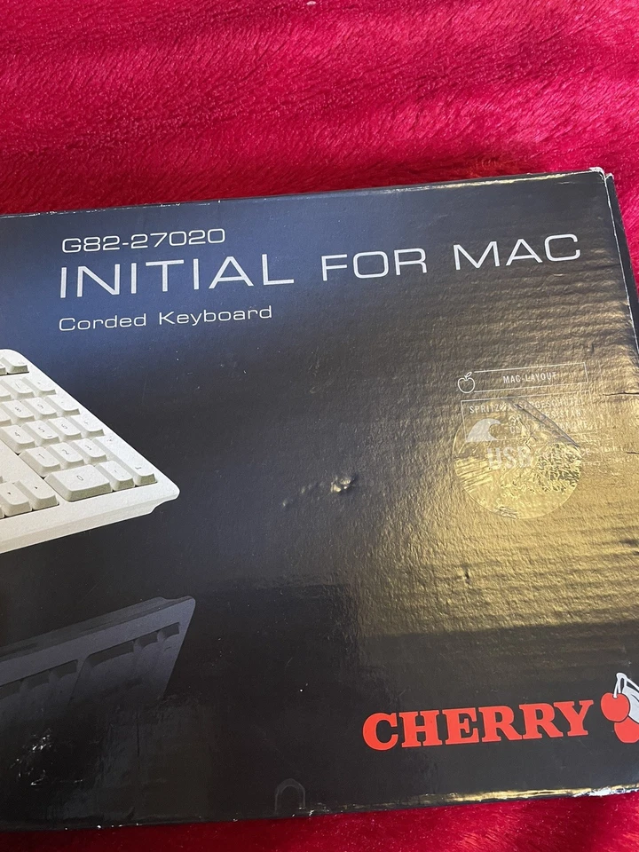 Cherry G82-27020 Initial For Mac Corded Keyboard. Opened Box Unused. - Image 2 of 4