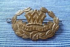 Vintage Western Walijska czapka autobusowa odznaka Południowa Walia