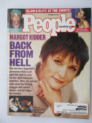 PEOPLE MAGAZINE SEPTEMBER 22, 1996 MARGOT KIDDER BACK FROM HELL TUPAC SHAKUR